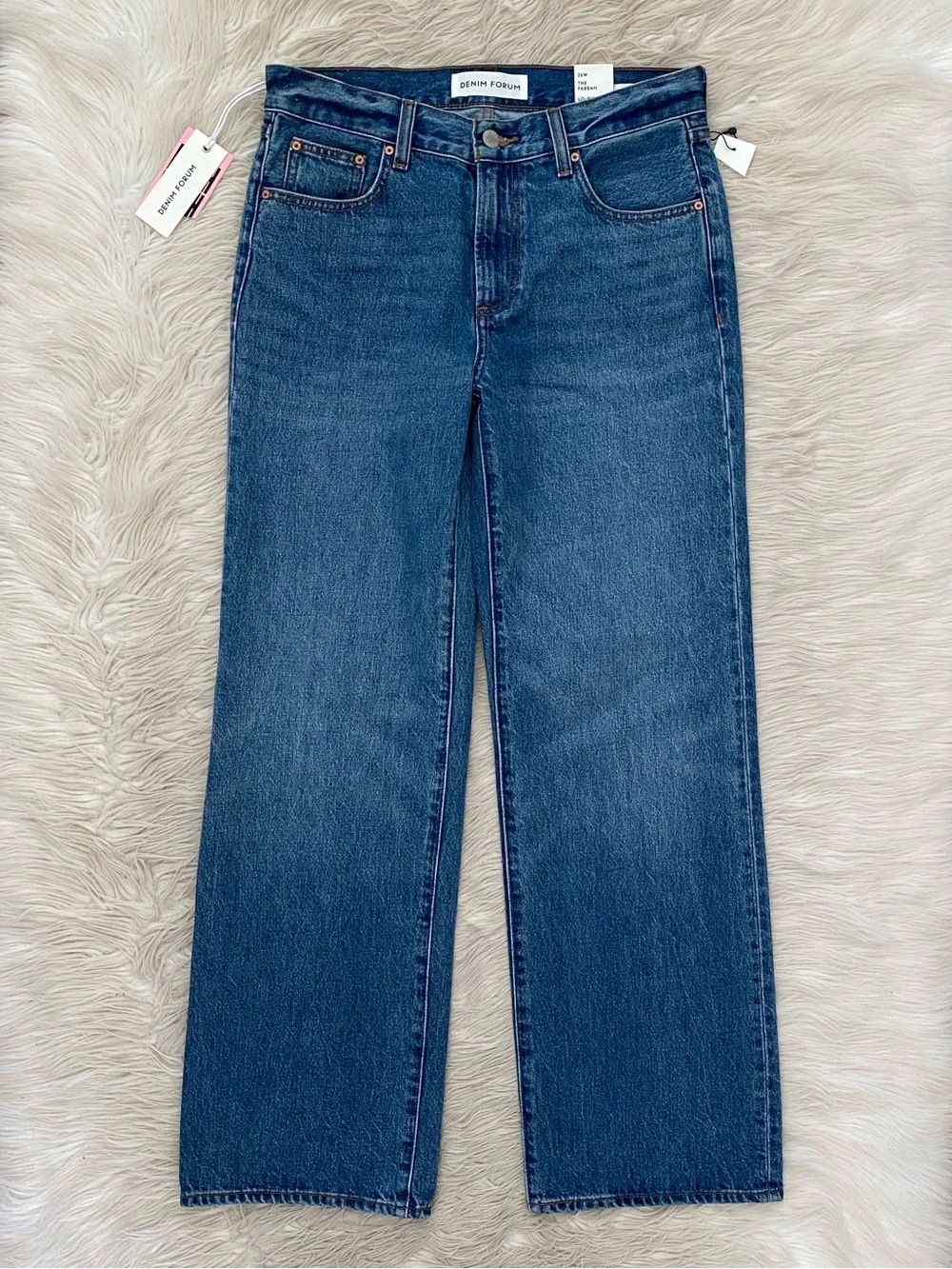 Aritzia Denim Forum The Farrah Lo-Rise Wide Jean 5 Yrs Kiss N Tell Bleu 26